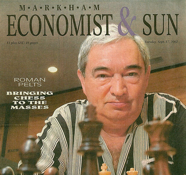 article, markham-economist-and-sun re Roman Pelts, Chess Fide Master 